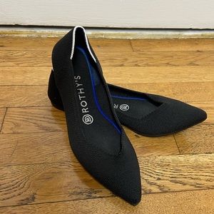 Black The Point Rothy’s size 7.5 pointed toe flat